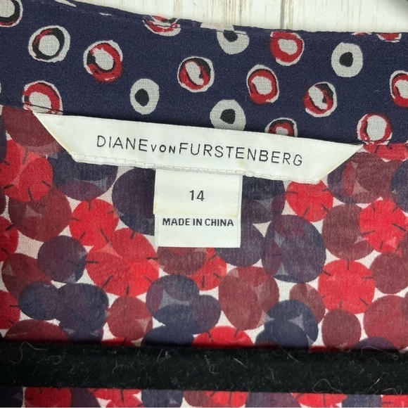 Diane Von Furstenberg Kourtni silk sheath dress size 14 - Picture 10 of 15